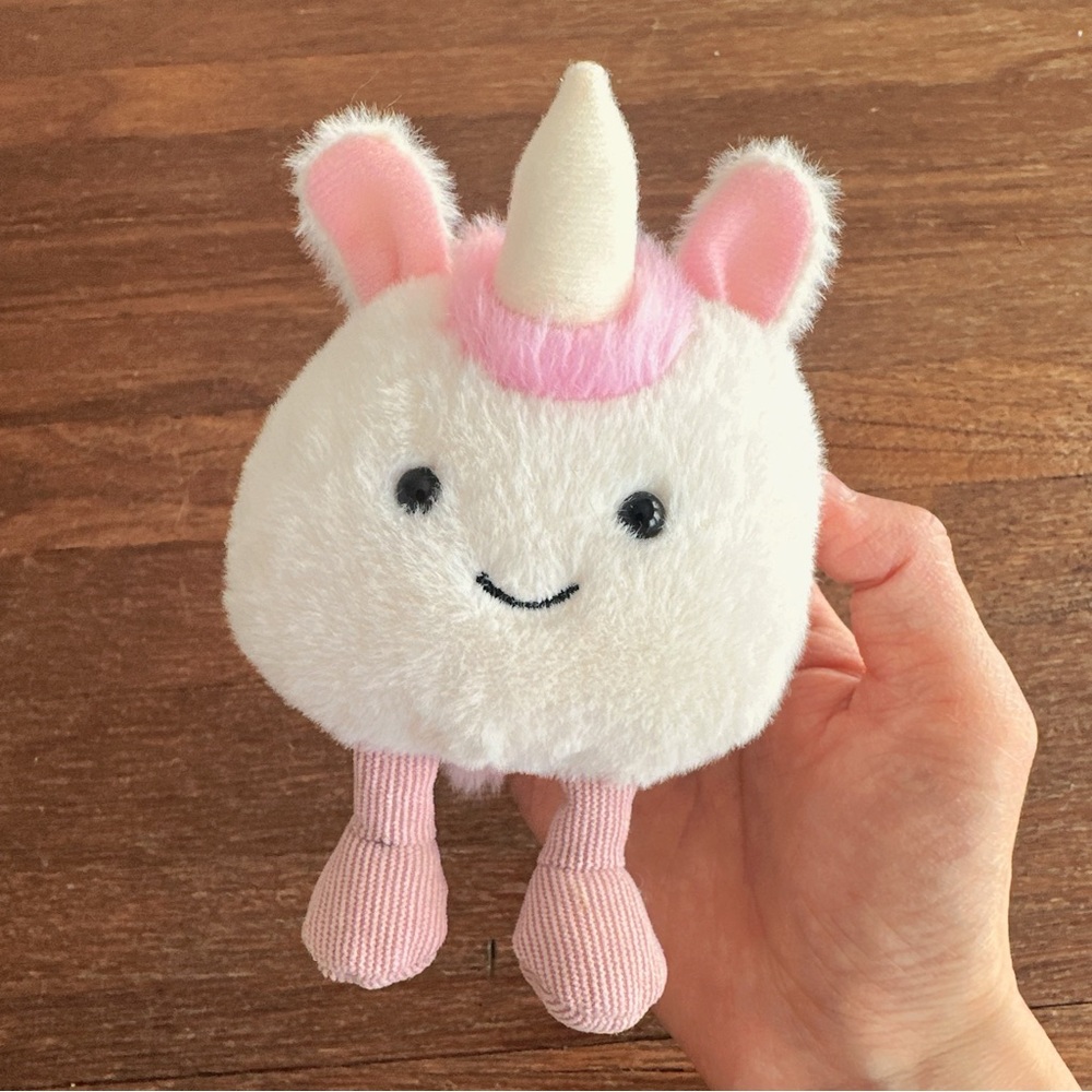 Kawaii Unicorn Plush Keychain Bag Charm Clip On Cute Soft Mini Stuffed Toy Gift